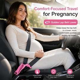 Pregnancy Seat Belt Comfort Adjuster – Maternity Lap Belt Positioning Accessory for Compatible Car Seats
