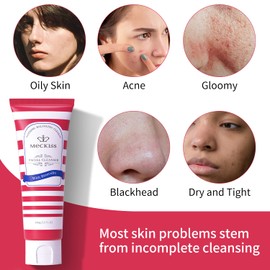 MECKISS Wash Gel Face, Facial Cleansing Women, Natural Cosmetics for Pimples and Blemished Skin, Moisturising Face Care for Combination Skin, 100 g