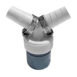 NHQZ Washing Machine Drain Adapter, Washing Machine Drain Double Connection 1 1/4 mm Y-Adapter for Hose with Inlet Connector of 19-24 mm and Outlet 40 mm, a