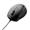 Elecom M-LS14ULBK Wired Mouse, Medium, 3 Buttons, Laser Black,