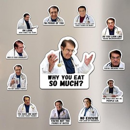 12 Pack Dr Now Magnets Fridge, Dr. Nowzaradan Fridge Magnet - 3" * 3" Strong Magnets, Black Text, Motivational Diet Helper - Dr nowzaradan Diet Plan Book, Dr Now 1200 Calorie Diet Plan Decor - Colour: 12 Pack