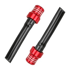 Yourkar 2 PCS Hose Gas Fuel Tank Cap, Aluminum Breather Fuel Valve Vent with Flexible Tube, Gas Tank Filler Cap Replacement for CRF YZF Motorcycle Dirt Bike, Motorcycle Accessories(Red)