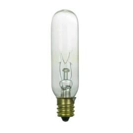 Bulbrite Lot of 5! Bulbrite 707125 Tubular Lamp Bulb 25W, 120V, T6, Clear, Candelabra