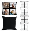 MAIKESUB 4 Pcs Sublimation Blank Lattice Pillow Cases Cushion Cover