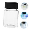 GANAZONO 24pcs Transparent Plastic Sampling Bottles Screw Caps Wide Mouth