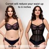 Mesh Corset Waist Trainer for Women - Underbust Corset Lace