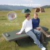 Inflatable Camping Cot, with Sleeping Pad 76"x26"