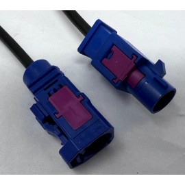 FUBA Automotive 76"  Fakra BLUE C Male to Fakra BLUE C Female GPS antenna Extension Cable 6' 4"L