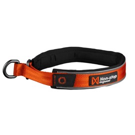 Non-stop dogwear Cruise Collar Orange | Collar with Pull Stop - Comfortable, Size: S