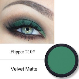 Erinde Single Green Eyeshadow Palette, Nude Shades Green Matte Eyeshadow Palette, Waterproof Pressed Powder Eyeshadow Palette, High Pigmented & Long Lasting Basic Shade Eye Makeup