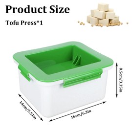 MOSTEDE Tofu Press Set Household Shape Tofu Press Tool Tofu Press Machine Premium Plastic Tofu Press Set for Easy Removal of Water from Tofu for Home, Kitchen, Cooking Tool