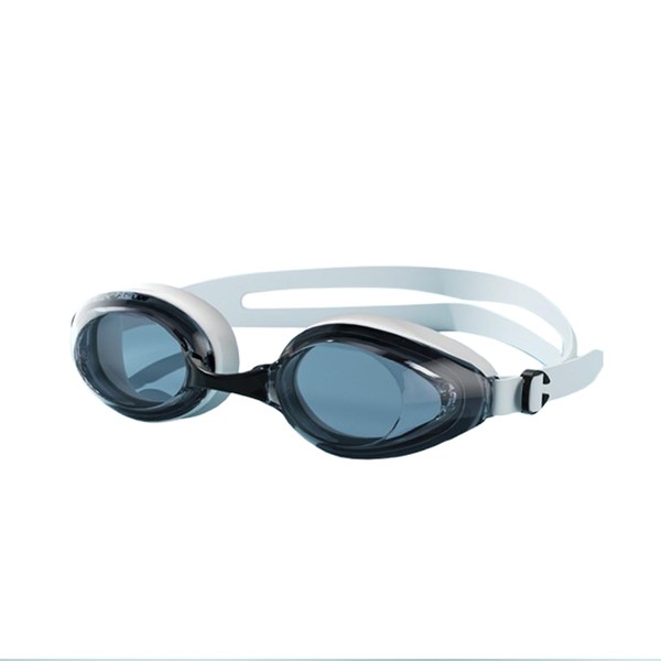 Swimming Goggles - Black & White, Biofuse 2.0 Technology, Anti-Fog,