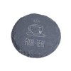 "Four-tea!" Engraved Slate Coaster - Funny 40th Birthday Gift For