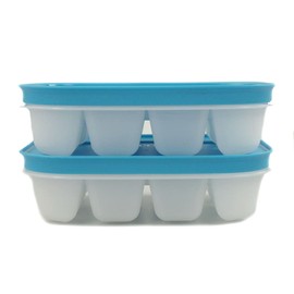Tupperware Mini Cubes Ice Cubes White Blue (2)