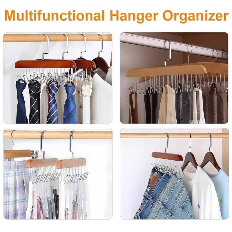2 Pack Tank Tops Hangers Belt Hanger for Closet Bra