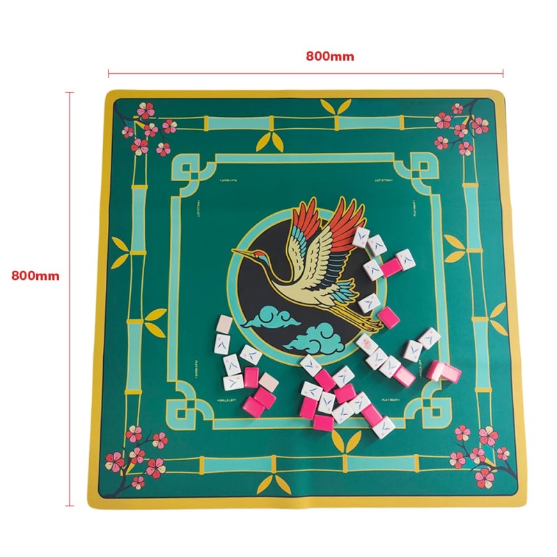Large 800mm Mahjong Game Mat, Waterproof & Noise Reduction Pad