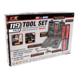 Performance Tool W1193 Tool, 119pc Mechanic's Set, Other