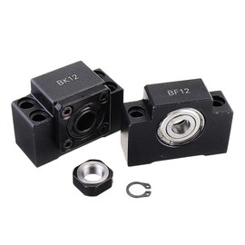 BK12/BF12 Carbon Steel Ball Screw Bearing Block for SFU1605 SFU1610 CNC XYZ Ball Screws
