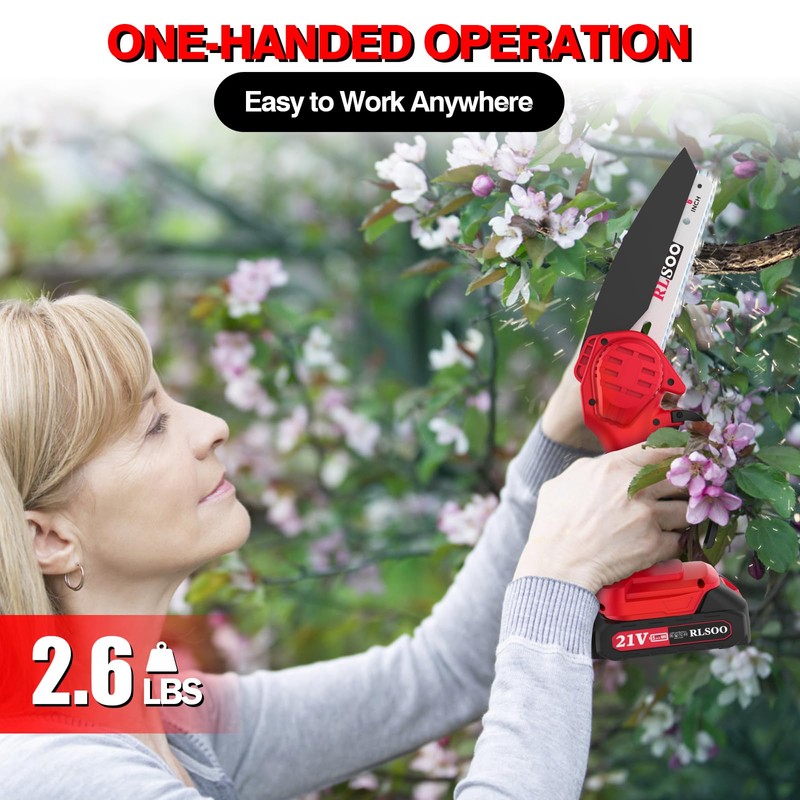 Mini Chainsaw, 6 Inch Mini Chainsaw Cordless, 2024 Upgraded Portable
