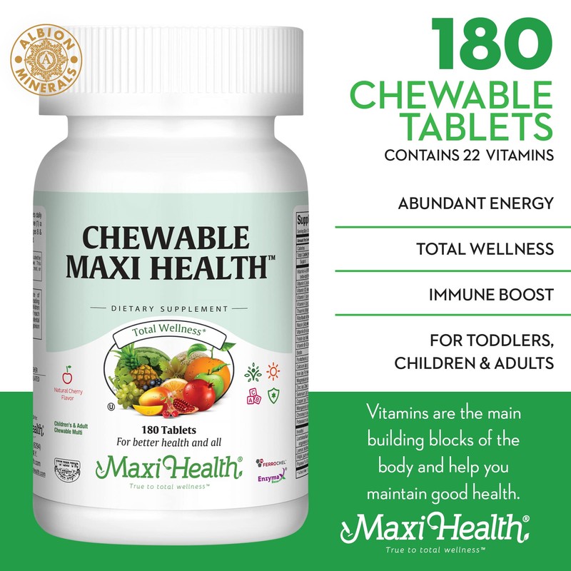 Maxi Health Chewable - Multivitamin for Men and Women -