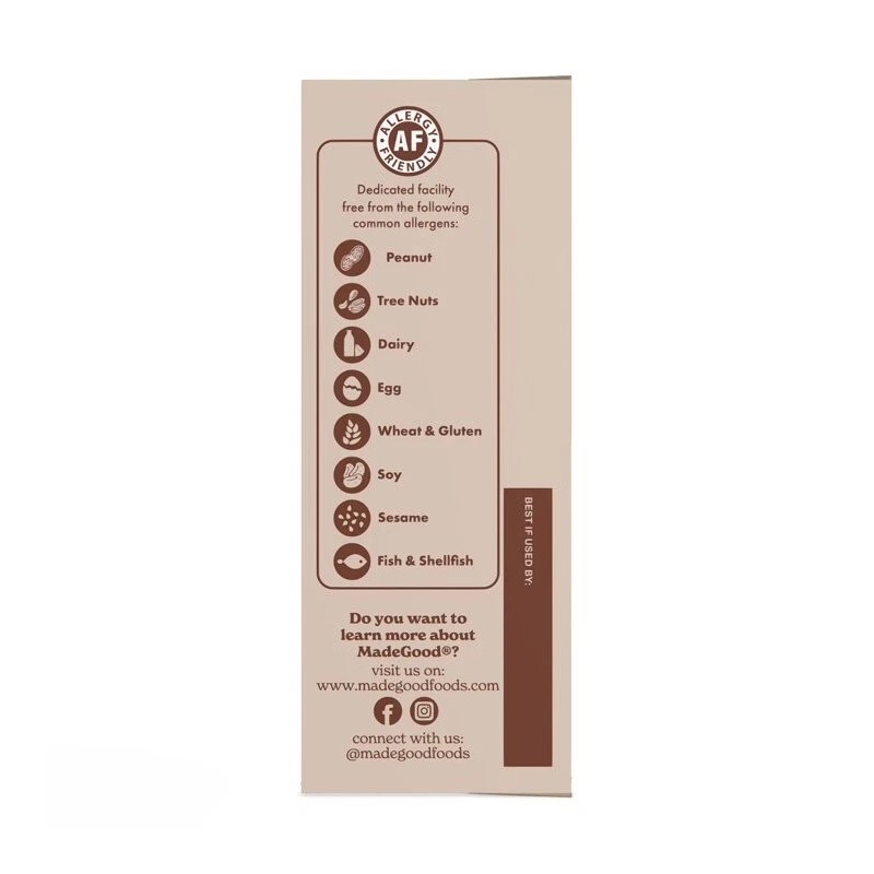 MadeGood Chocolate Chip Snack Bars 0.85 oz 24 Pack –