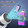 Electric Lighter Dual Arc Lighter Windproof USB C Rechargeable -