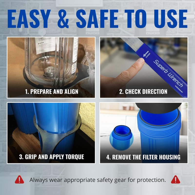 Superb Wrench SPBW-2 Heavy Duty Metal Water Filter Wrench (6.25