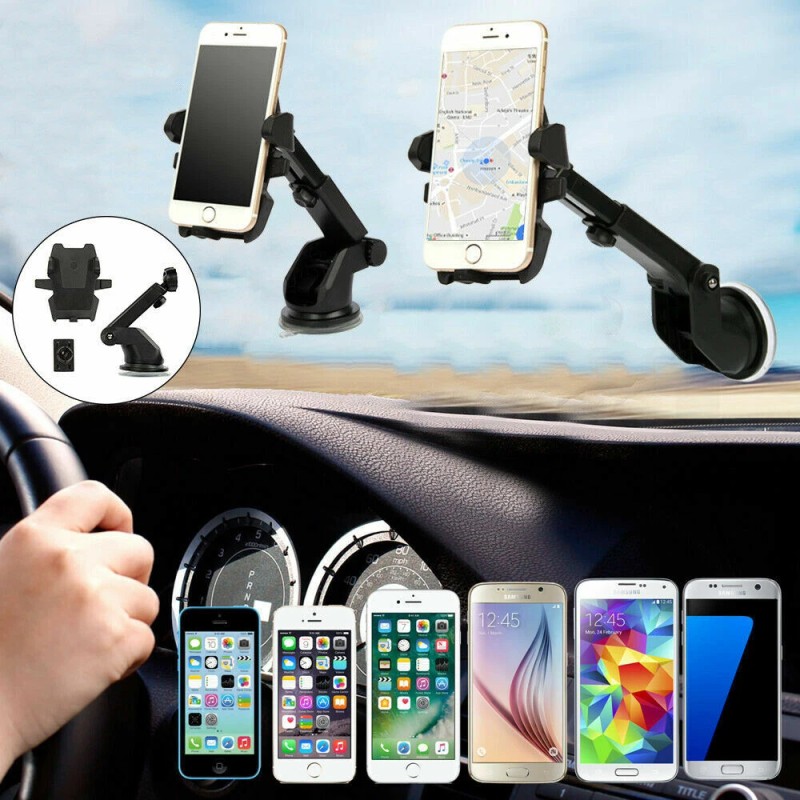 360° Car Windshield Mount Cradle Holder Stand Dashboard Suction Cell