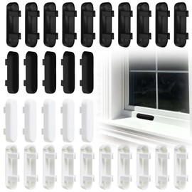 30 Pcs Window Drainage Cover Caps Weep Hole Covers Window Replacement Drainage Caps Double Glazing Cover Caps UPVC Double Glazing Caps for UPVC Windows（15Pcs Black&15Pcs White）
