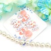 30Pcs Bow Press on Nails Short Almond Fake Nails Blue