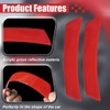 2PCS Car Reflective Trim Side Marker Stickers, Anti-Collision Wheel Eyebrow