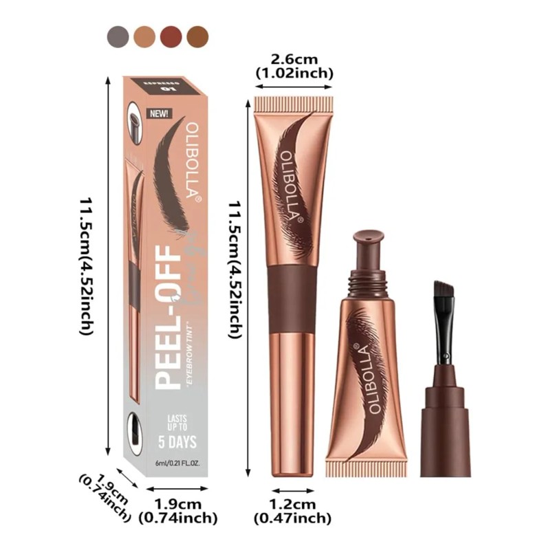 Gel De Tinte De Cejas Para Mujer, Impermeable, Y Definidas