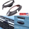 carpart2021 Matte Black Front & Rear Emblem Logo Ring trim