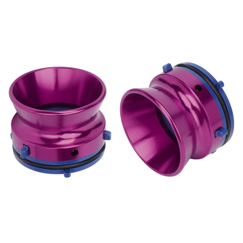 1 Pair NAB Hub Adapters Polished Aluminum Alloy Universal Loading