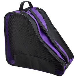 PERFETSELL Bag Adult Roller Skate Bag Ice Skate Ice Hockey Bag Ski Boot Bag with Adjustable Carry Strap Ice Skate Bag for Ice Hockey Skates for Men Women (Purple)