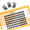QUEWEL Pack of 84 Eyelash Clusters, Mix 10-16 mm Lash