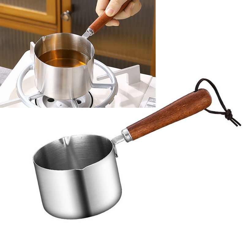 Milk Pot Stove Top Stainless Steel Boiler Sauce Pan Portable