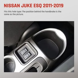 YJYWZH for Nissan Juke ESQ 2011-2019 Car Armrest Storage Box Center Console Accessory Leather Arm Rest Double-Layer Storage Space with 3 USB Ports (Red Thread)