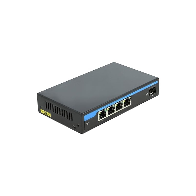 Delock Gigabit Ethernet Switch 4 Port PoE + 1 SFP