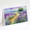 Lavender in Watercolor Greeting Cards and Envelopes Pack of 8