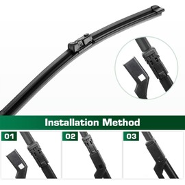 Limpiaparabrisas de repuesto 24"+16" para Peugeot 2008 P24 MK2 2019 2020 2021 2022 2023 2024 2025 2026, Juego de 2 escobillas delanteras todo clima