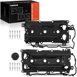 A-Premium Left Right Engine Valve Cover Kit, with Gasket & Bolt, Compatible with Nissan Infiniti - 2008-2018 - 350Z EX35 FX35 G35 M35 Q50 Q70, V6 3.5L Gas VQ35HR, Replace # 13264JK20A 13264JK20B