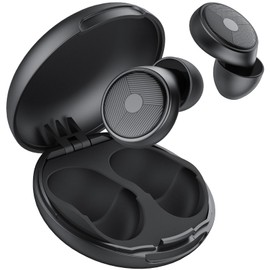 Ear Plugs for Sleeping Noise Cancelling -45dB, Soft and Reusable Silicone Hearing Protection Earplugs with 8 Eartips and Carrying Case, for Sleeping, Concert, Working, Studying, Traveling (Black)