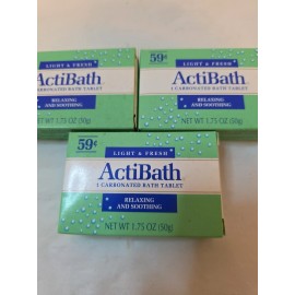 Jergens Vintage NEW Lot 3 x Jergens Actibath Bath Soak Fizzy Tablets Japan TV Movie Prop