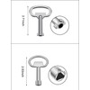 daier 6Pcs Multi-Functional Utility Key Kit Plumbers Tool Key Set,Triangle