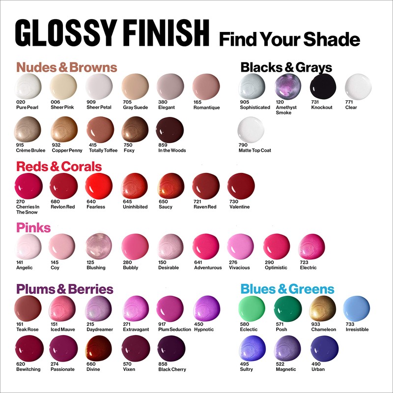 Revlon Nail Polish, Super Lustrous Nail Enamel Polish, Chip Resistant