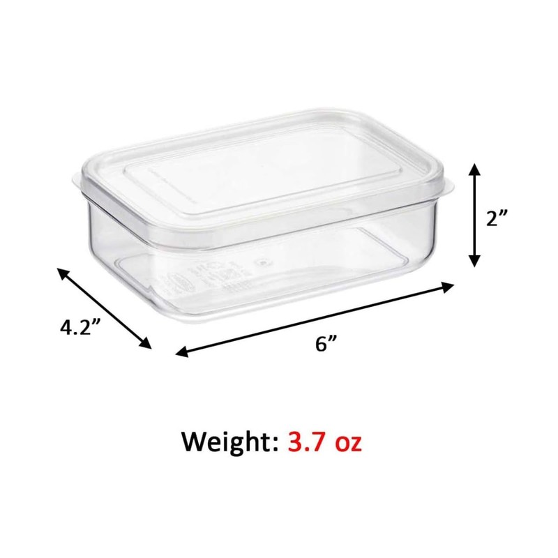 Lustroware (Set of 12) Micro Clear 21oz Kitchen Pantry Food