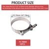 10PCS 70mm - 78mm Stainless Steel T-Bolt Clamps Turbo Intake