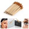 MyAoKuE-UP 100 Pack Bamboo Handle Mascara Wands Disposable Eyelash Brushes