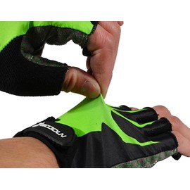 Boodun Cycling Gloves Short Half Finger Bicycle MTB Gloves Summer Cycling Gloves for Men Women Green L